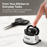 AnySharp Mini Scissors & Classic Knife Sharpener Kitchen Bundle Set