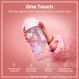 ION8 Leak Proof Kids Water Bottle, Recyclon, Unicorns, 350ml (12oz)
