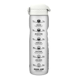 ION8 Leak Proof 1 Litre Water Bottle with Times to Drink, Recyclon, Ice, 1L