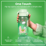 ION8 Leak Proof Kids Water Bottle, Recyclon, Llamas, 350ml (12oz)