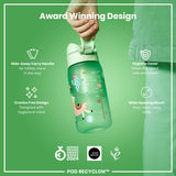 ION8 Leak Proof Kids Water Bottle, Recyclon, Llamas, 350ml (12oz)