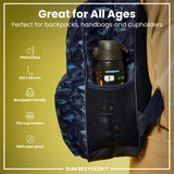 ION8 Leak Proof Slim Water Bottle, Recyclon, Gamer, 500ml (18oz)
