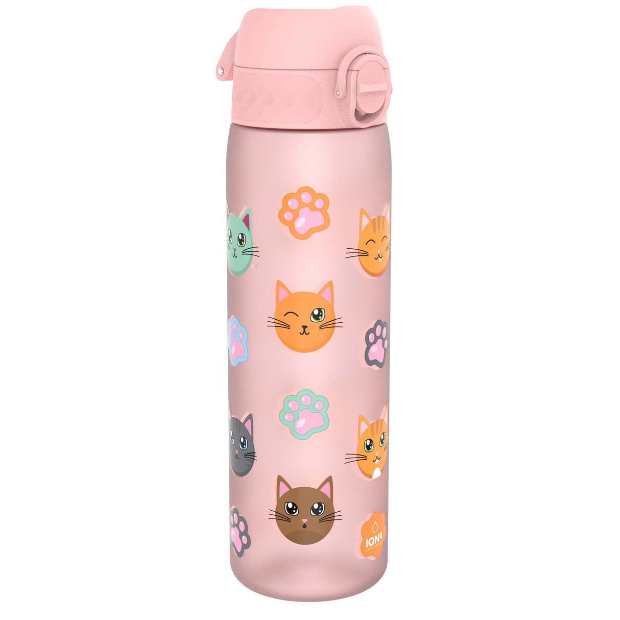 ION8 Leak Proof Slim Water Bottle, Recyclon, Cats, 500ml (18oz)