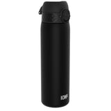ION8 Leak Proof Slim Water Bottle, Recyclon, Black, 500ml (18oz)