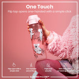 ION8 Leak Proof Slim Water Bottle, Recyclon, Koala, 500ml (18oz)