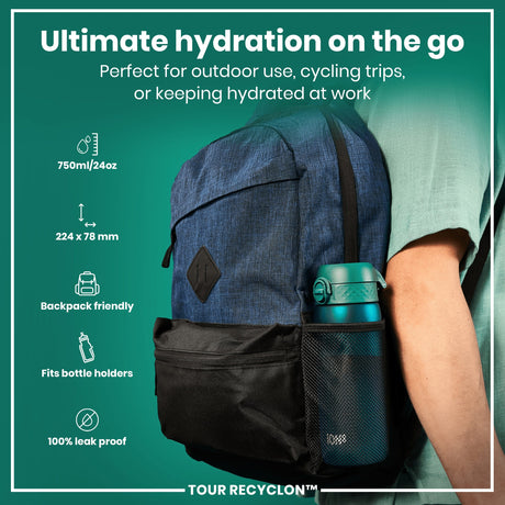 ION8 Bottle, Recyclon, Aqua, 750ml
