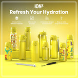 ION8 Leak Proof Slim Thermal Steel Water Bottle, Insulated, Yellow, 500ml (17oz)