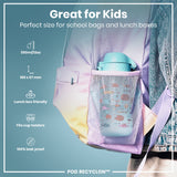 ION8 Leak Proof Kids Water Bottle, Recyclon, Fish, 350ml (12oz)