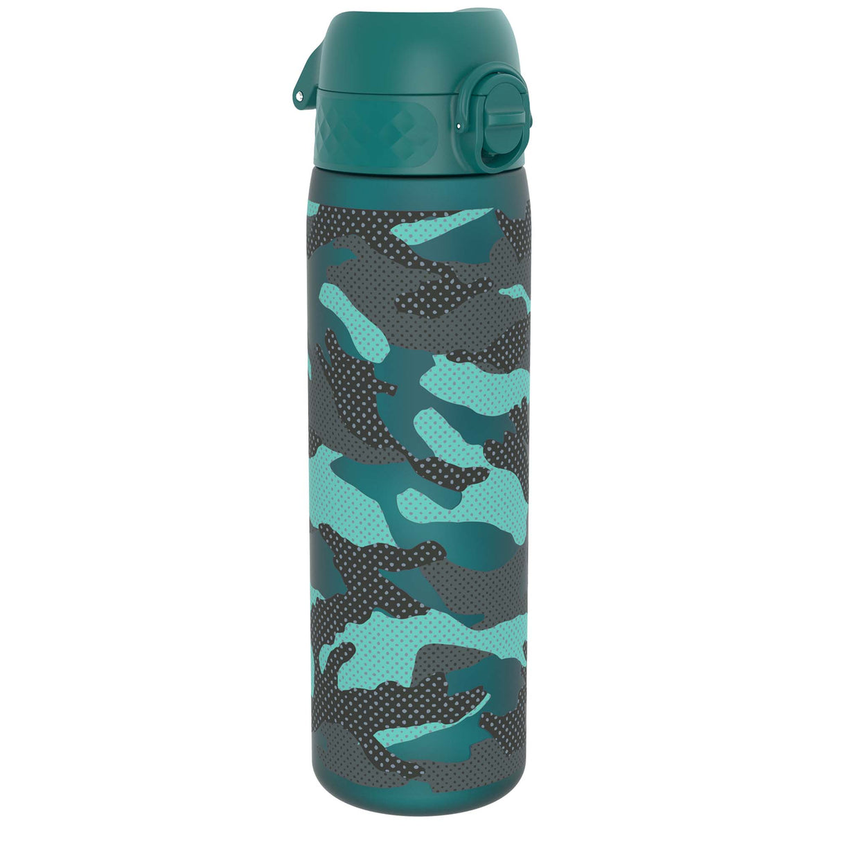ION8 Leak Proof Slim Water Bottle, Recyclon, Camouflage, 500ml (18oz)