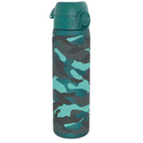ION8 Leak Proof Slim Water Bottle, Recyclon, Camouflage, 500ml (18oz)