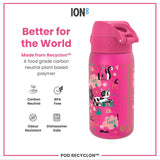 ION8 Leak Proof Kids Water Bottle, Recyclon, Kittens, 350ml (12oz)