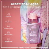ION8 Leak Proof Slim Water Bottle, Recyclon, Unicorn Rainbows, 500ml (18oz)