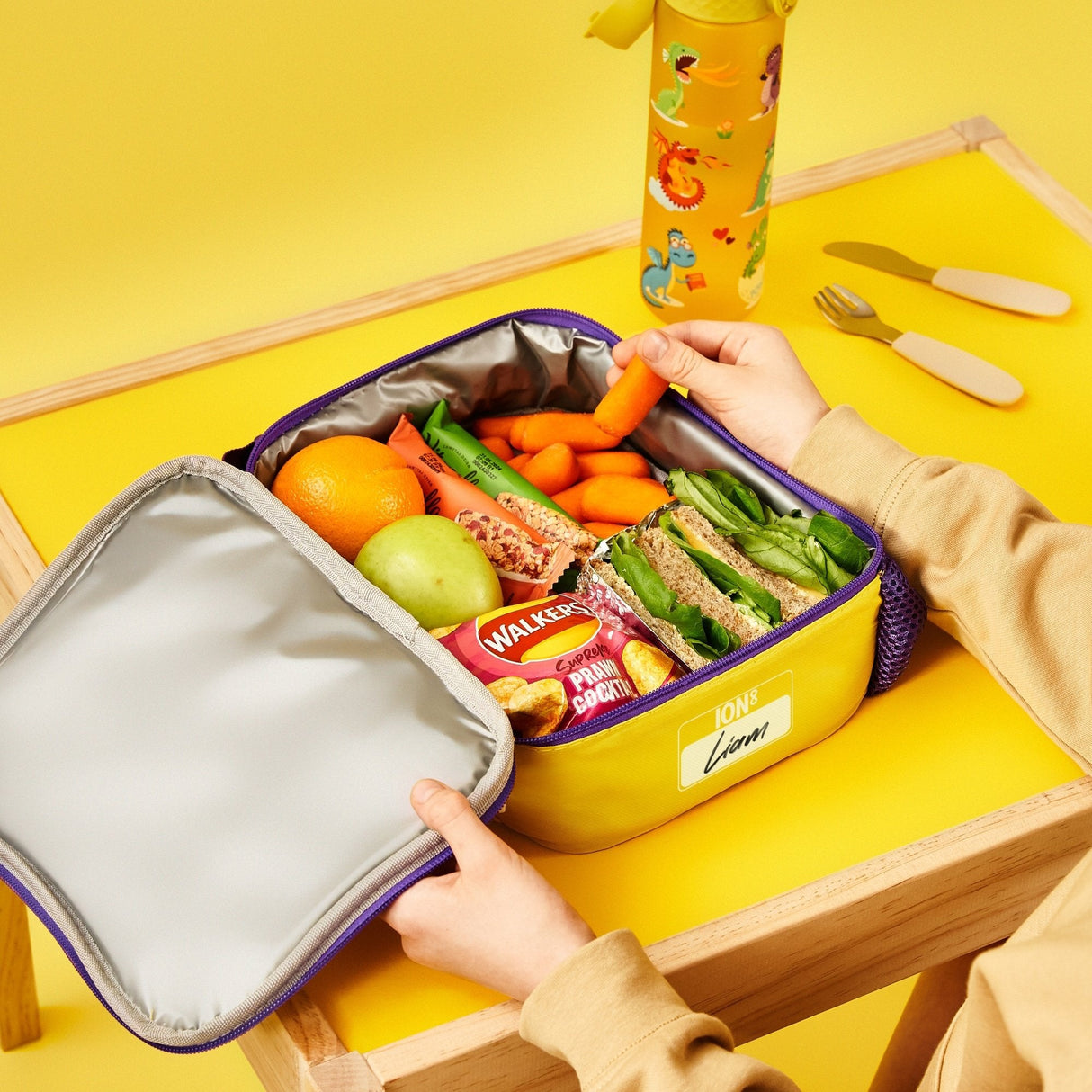 ION8 Kids Lunch Bag, Insulated, Dragons, Medium