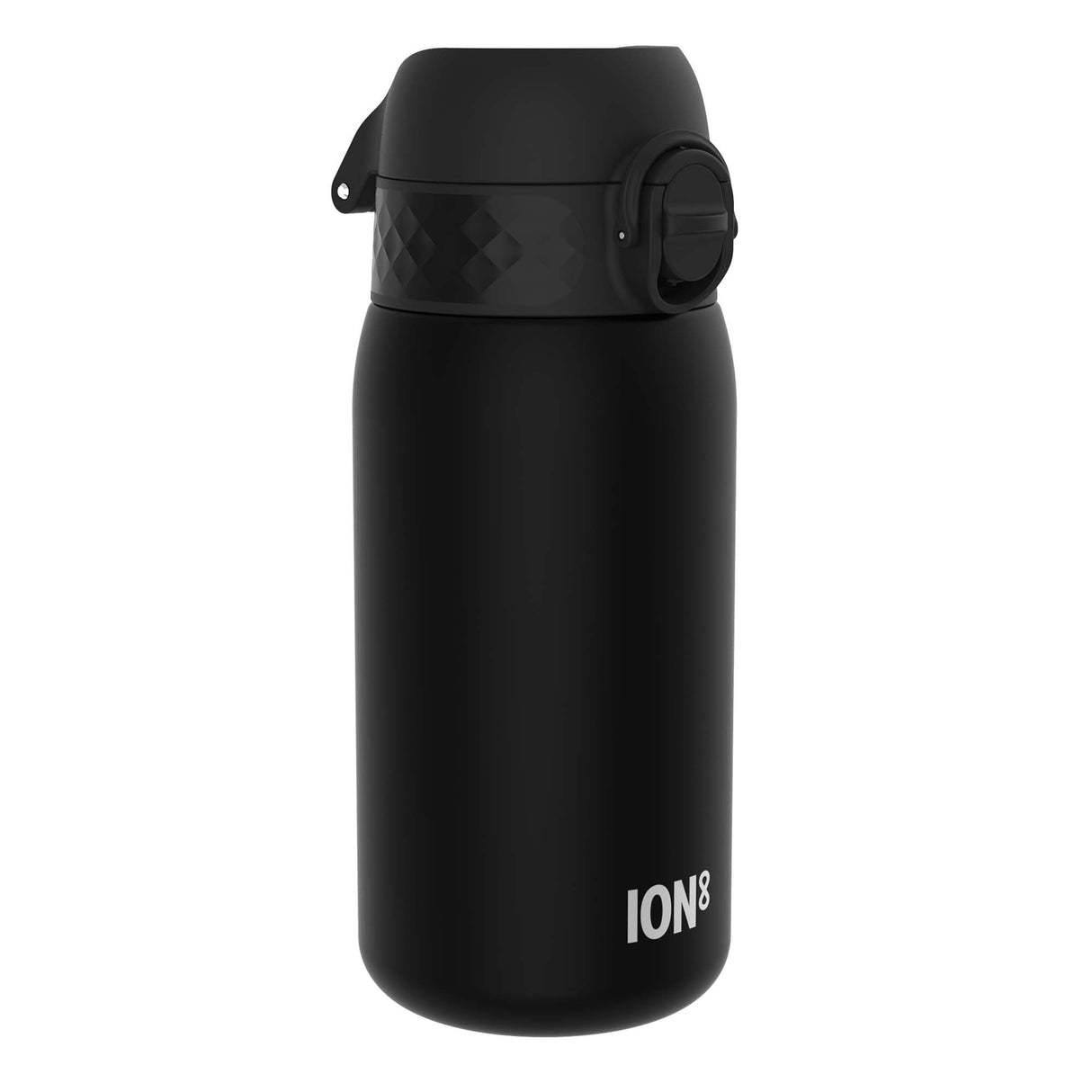 ION8 Leak Proof Kids Water Bottle, Recyclon, Black, 350ml (12oz)
