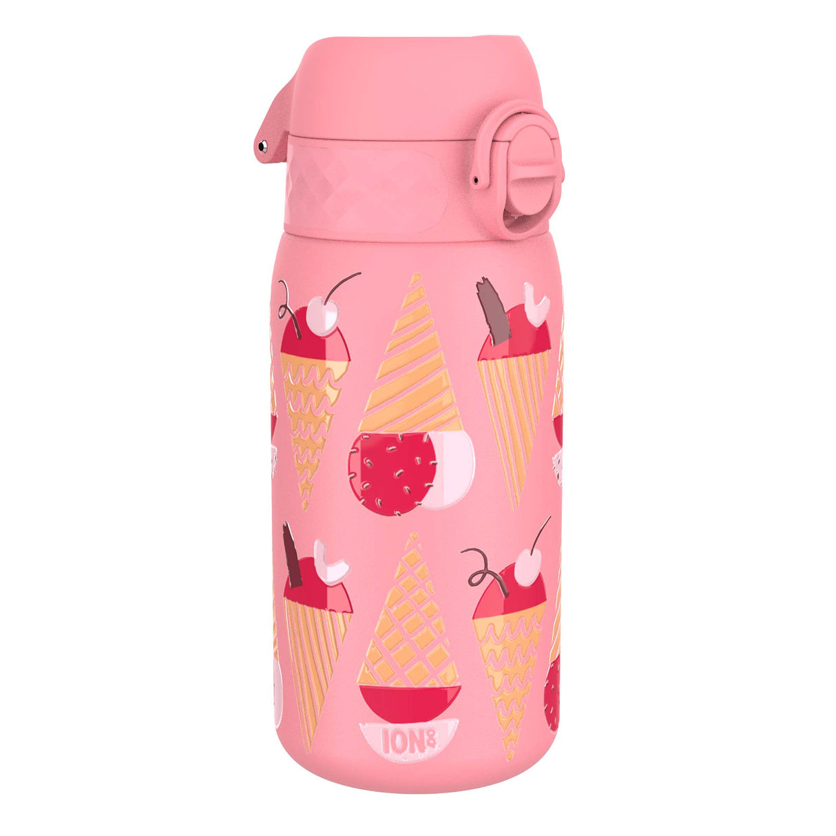 ION8 Leak Proof Kids Water Bottle, Stainless Steel, Ice Creams, 400ml (13oz)