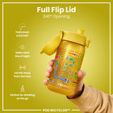 ION8 Leak Proof Kids Water Bottle, Recyclon, Snakes, 350ml (12oz)