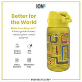 ION8 Leak Proof Kids Water Bottle, Recyclon, Snakes, 350ml (12oz)