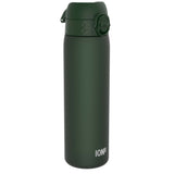 ION8 Leak Proof Slim Water Bottle, Recyclon, Dark Green, 500ml (18oz)