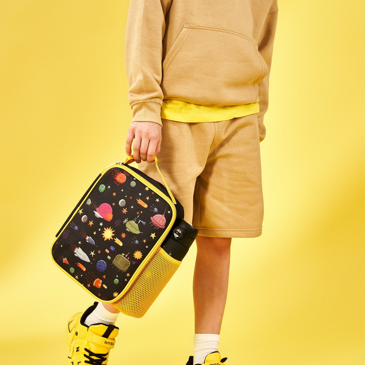 Kids Lunch Bag, Insulated, Spaceships, Medium