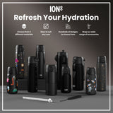 ION8 Leak Proof 1 litre Water Bottle, Recyclon, Black, 1L