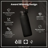 ION8 Bottle, Recyclon, Black, 750ml