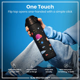 ION8 Leak Proof Slim Water Bottle, Recyclon, Spaceships, 500ml (18oz)