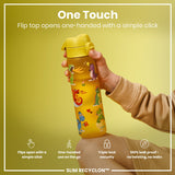 ION8 Leak Proof Slim Water Bottle, Recyclon, Dragons, 500ml (18oz)