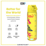 ION8 Leak Proof Slim Water Bottle, Recyclon, Dragons, 500ml (18oz)