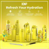 ION8 Leak Proof Slim Water Bottle, Recyclon, Dragons, 500ml (18oz)