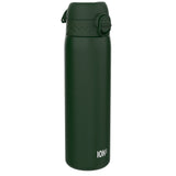 ION8 Leak Proof Slim Water Bottle, Stainless Steel, Dark Green, 600ml (20oz)