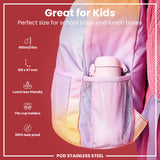 ION8 Leak Proof Kids Water Bottle, Stainless Steel, Lilac Dusk, 400ml (13oz)
