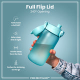 ION8 Leak Proof Kids Water Bottle, Recyclon, Sonic Blue, 350ml (12oz)