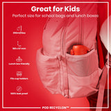 ION8 Leak Proof Kids Water Bottle, Recyclon, Red, 350ml (12oz)
