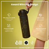 ION8 Leak Proof Slim Water Bottle, Recyclon, Celestial Universe, 500ml (18oz)