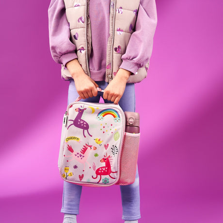 ION8 Kids Lunch Bag, Insulated, Unicorns, Medium