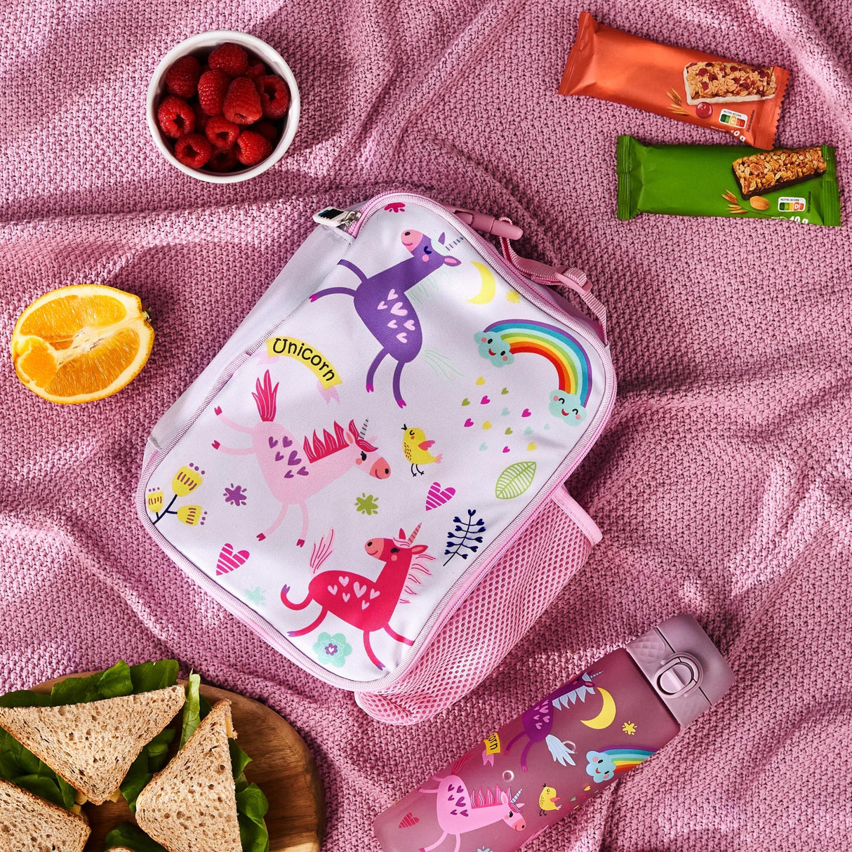 ION8 Kids Lunch Bag, Insulated, Unicorns, Medium