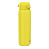 ION8 Leak Proof 1 Litre Thermal Water Bottle, Insulated Steel, Yellow, 1L