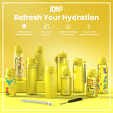 ION8 Leak Proof Thermal Steel Water Bottle, Insulated, Dinosaurs, 320ml (11oz)