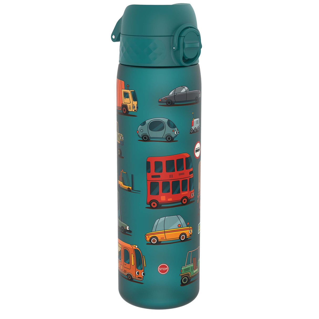 ION8 Leak Proof Slim Water Bottle, Recyclon, Automobile, 500ml (18oz)