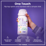 ION8 Leak Proof Thermal Steel Water Bottle, Insulated Steel, Unicorns, 320ml (11oz)