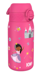 ION8 Leak Proof Kids Water Bottle, Stainless Steel, Princess, 400ml (13oz)