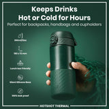 ION8 HotShot Leak Proof Insulated Cup, Travel Mug, Dark Green, 360ml (12oz)