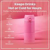 ION8 HotShot Leak Proof Insulated Cup, Travel Mug, Rose Bloom, 360ml (12oz)