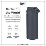 ION8 HotShot Leak Proof Insulated Cup, Travel Mug, Ash Navy, 360ml (12oz)