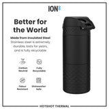 ION8 HotShot Leak Proof Insulated Cup, Travel Mug, Black, 360ml (12oz)