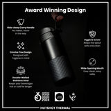 ION8 HotShot Leak Proof Insulated Cup, Travel Mug, Black, 360ml (12oz)