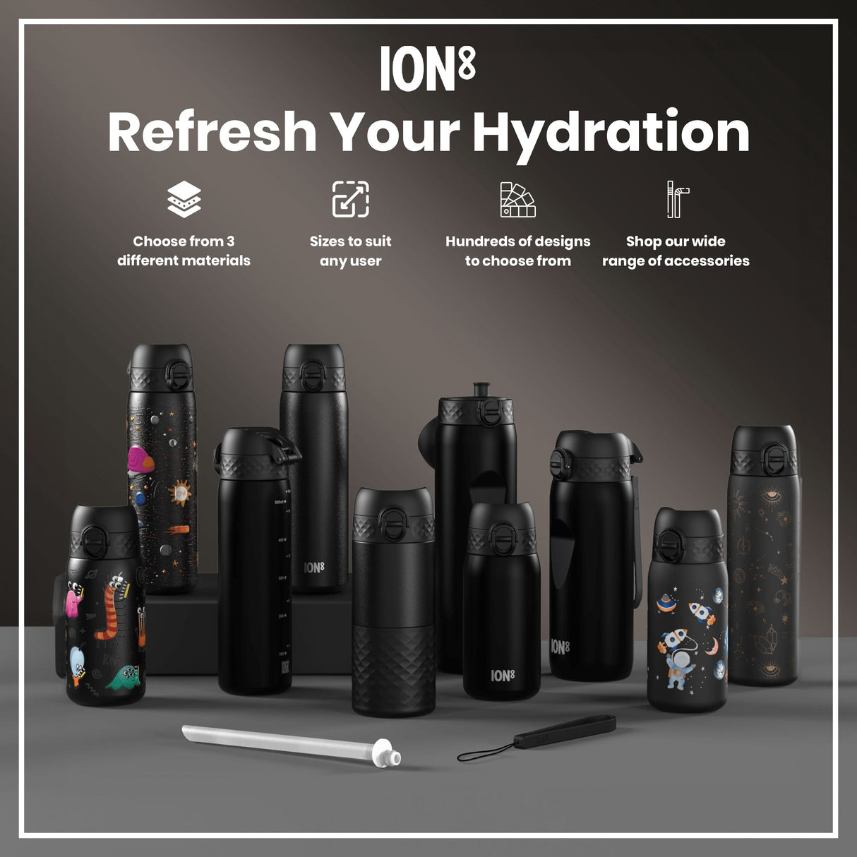 ION8 HotShot Leak Proof Insulated Cup, Travel Mug, Black, 360ml (12oz)