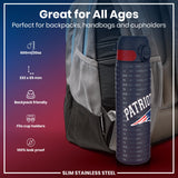 ION8 Leak Proof NFL Water Bottle, Stainless Steel, New England Patriots, 600ml