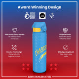 ION8 Leak Proof NFL Water Bottle, Stainless Steel, Los Angeles Chargers, 600ml (20oz)