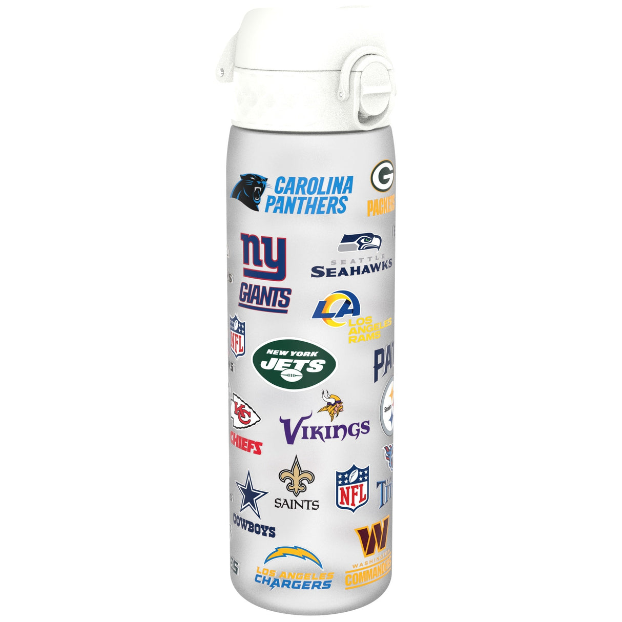 ION8 Leak Proof NFL Water Bottle, Recyclon, Multi Teams, 500ml (18oz)